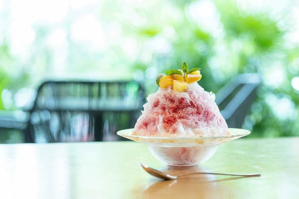 熱帶水果與洛神花刨冰