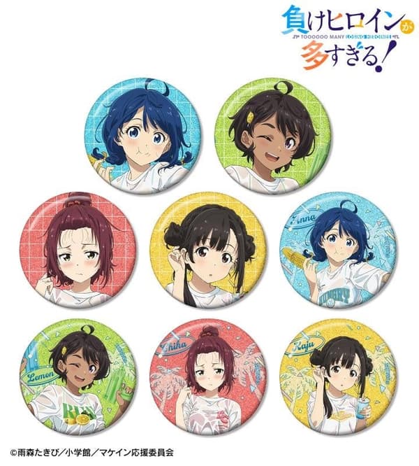 Beach Date Ver. Trading Glitter Can Badges