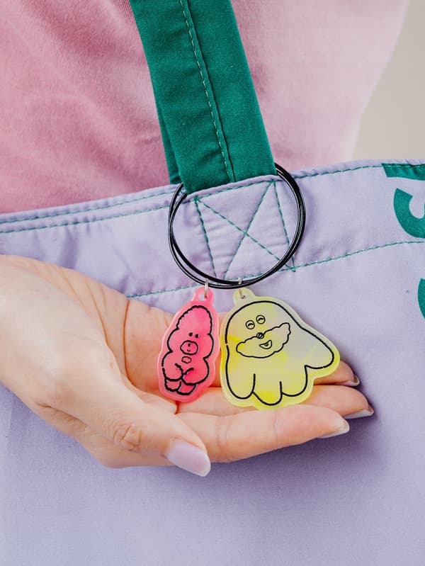 Re Acryl Pokkoshi Keychain material close-up