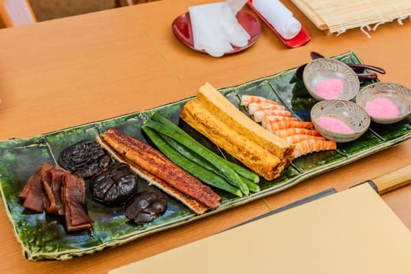 Seven ingredients for ehomaki