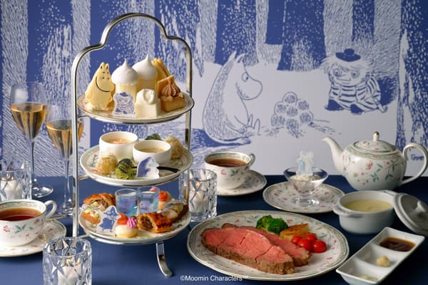 含葡萄酒的晚間下午茶套餐