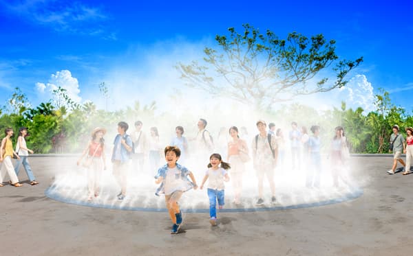 Mist Area near the Wild Banquet banyan tree at JUNGLIA OKINAWA