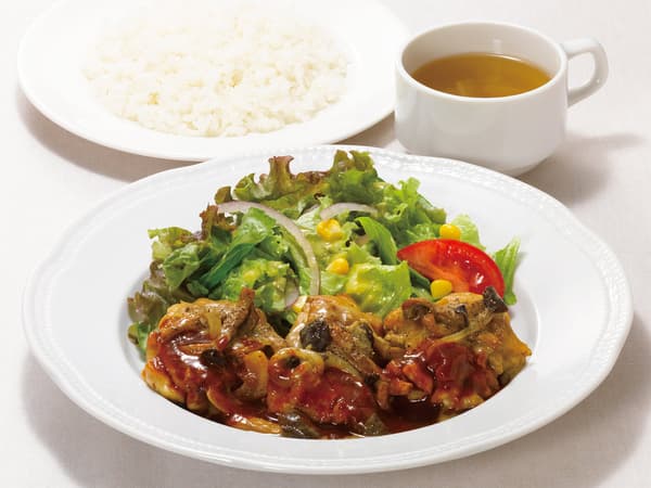 周二/周三午餐 - 鸡肉配波尔奇尼奶油