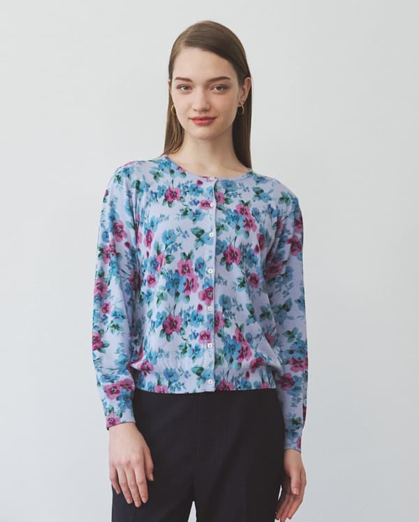 Fleetham Haze Pattern Printed Cardigan