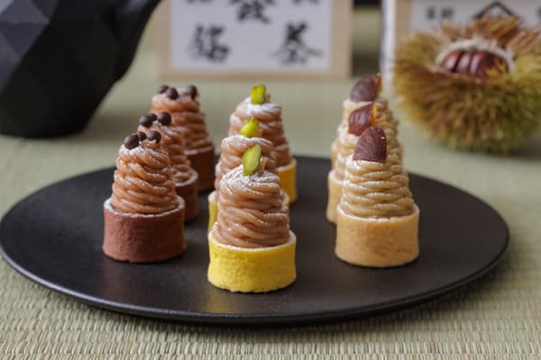 三种栗子蒙布朗甜点