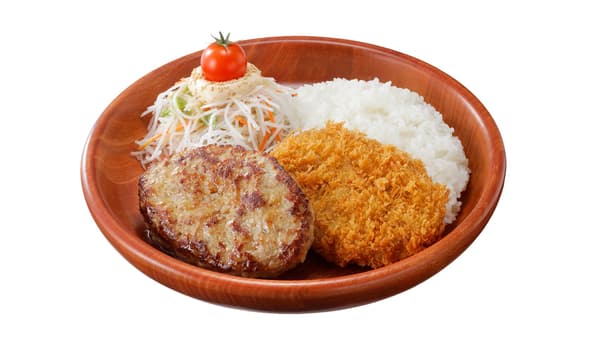 멘치카츠 & 함박 디시