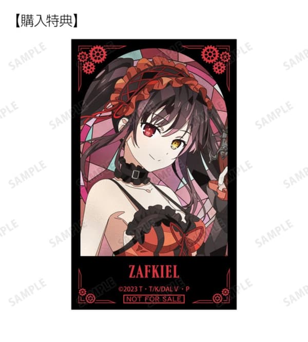 Kurumi Tokisaki Aure Glass Compact Clear Card shop-exclusive bonus