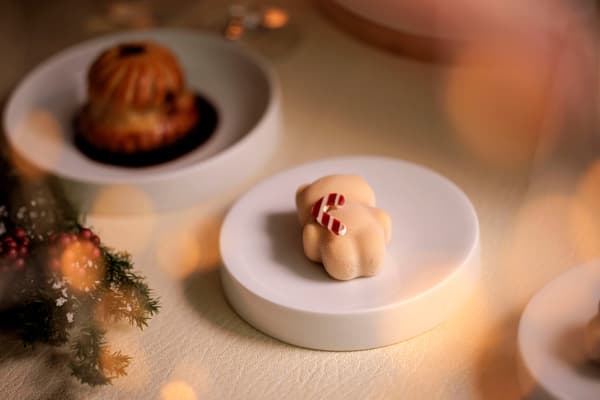 Teddy bear-shaped Kogyoku apple tatin sweet
