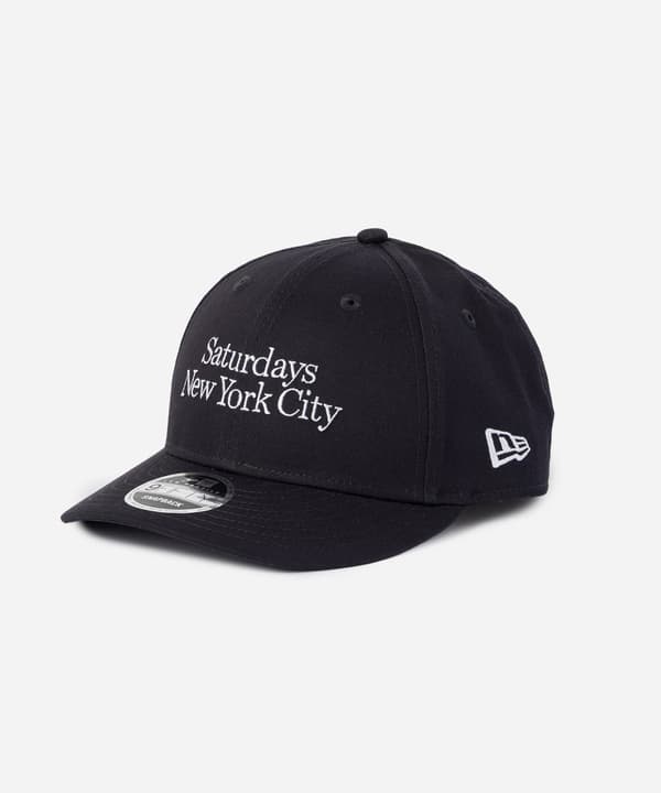 New Era x Saturdays NYC 밀러 로고 캡 네이비