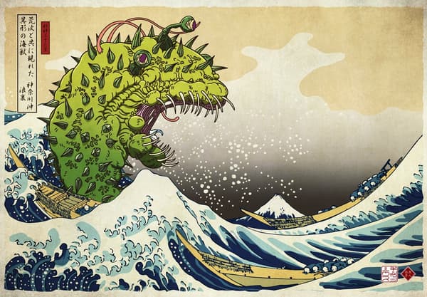 與隕石一同出現的巨大海獸