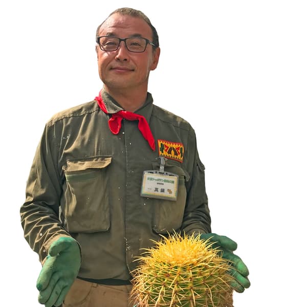 園內知名的「仙人掌博士」工作人員
