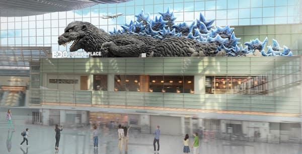 Godzilla Monument Rendering