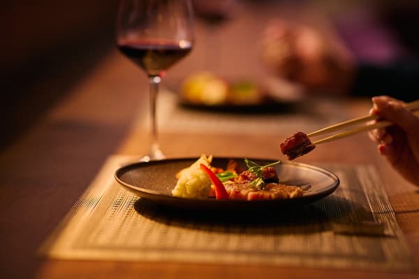 Dinner featuring seasonal local ingredients