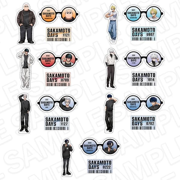 Set de pegatinas de SAKAMOTO DAYS versión Color Glass