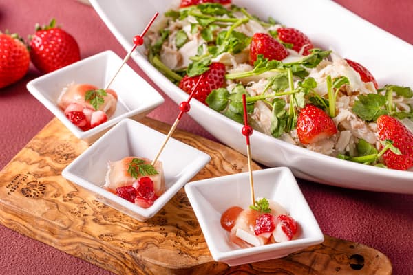 Chicken Breast and Seri with Strawberry Marinade