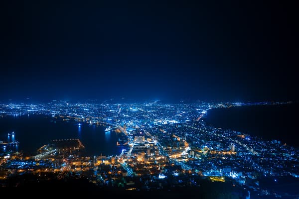 从函馆山看到的景观