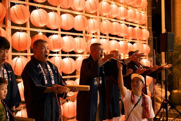 社區協會的木遣表演