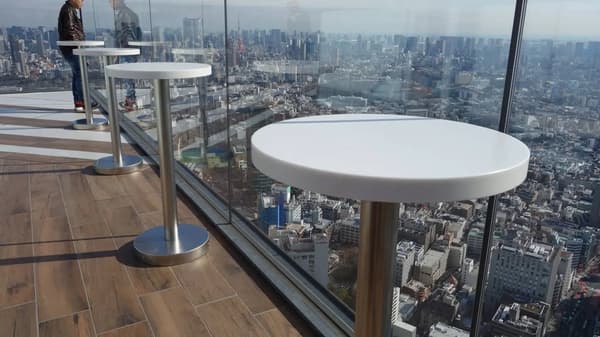 Great view over the counter