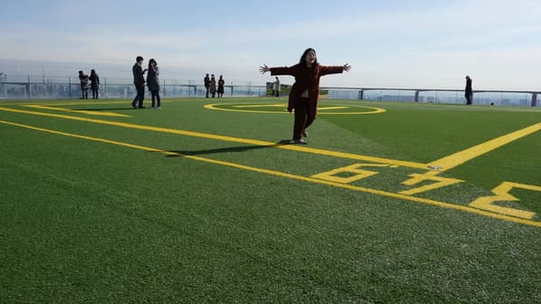 하늘 위를 달리는 것 같다!