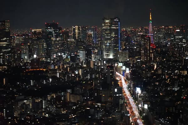 Tokyo Tower can be seen beautifully.