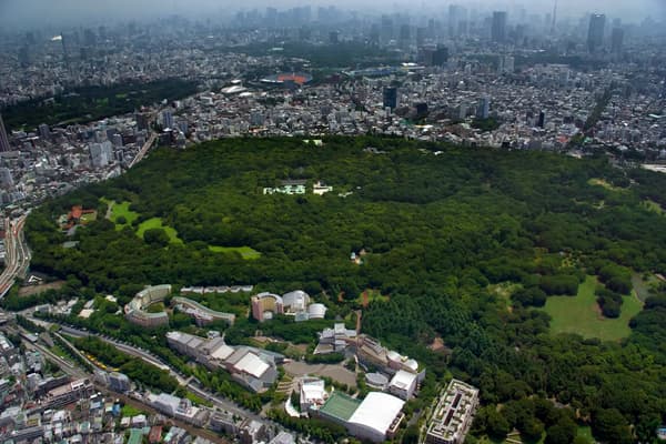 Meiji Jingu: Photos from the sky