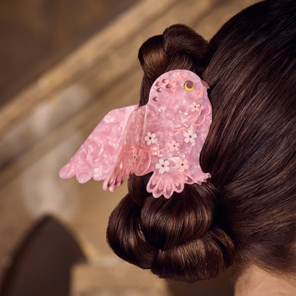 Sakura Owl Hair Clip