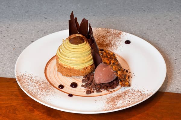 Japanese Chestnut Mont Blanc Assiette Dessert