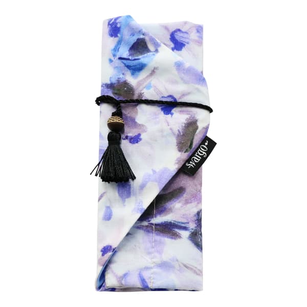 Tas pembungkus kanzashi Sairyuka warna Ao, tampak depan