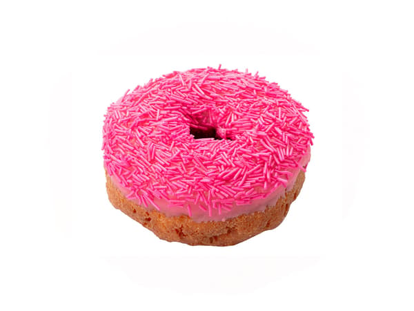 Pink Sprinkles Iced Cake