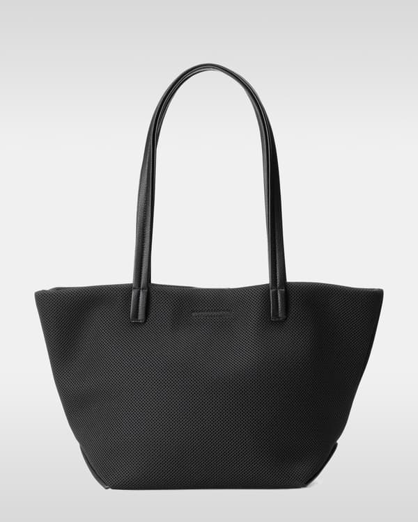 黑色网眼托特包