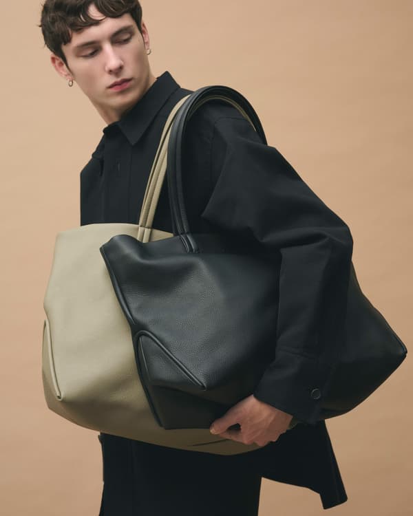 Tote – Large (Taupe, Black)