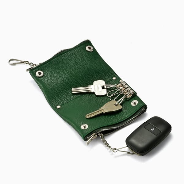 Dual Key Case book conteniendo llaves de casa y una llave inteligente