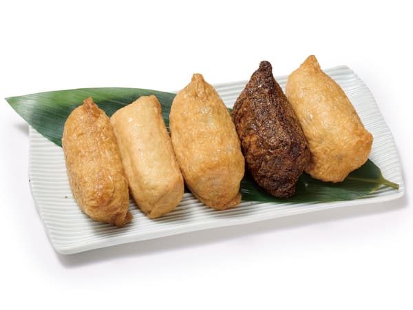 早晨限定 5种口味稻荷寿司套餐（含茶） 900日元 — Mameda（品川Ecute）