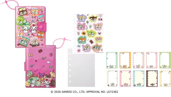 Buku stiker orisinal yang disertakan dalam Set Es Krim