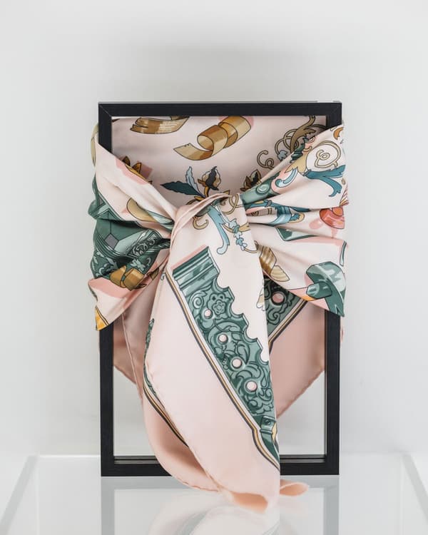 Vintage scarf arrangement