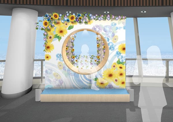 Floor 340, round window photo spot