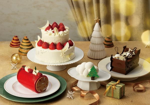 The Mandarin Oriental Gourmet Shop - Christmas Sleigh 2026, Christmas KUMO®, Strawberry Premium Shortcake, and Strawberry Bûche de Noël