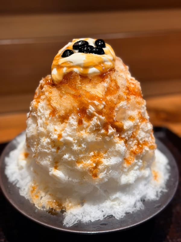 Kuriya Kurogi's Mitarashi Milk shaved ice