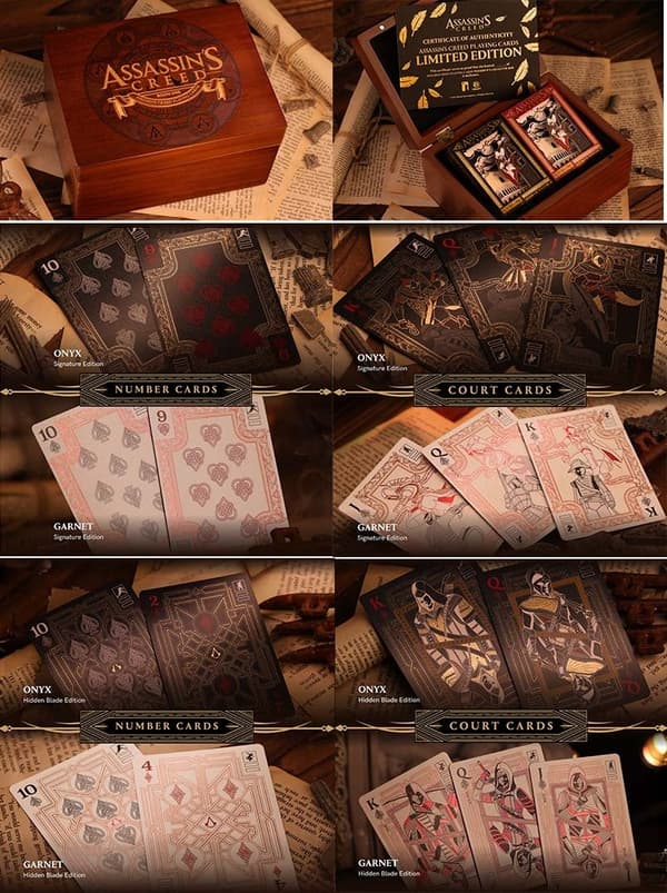Set de coleccionista de barajas de cartas de Assassin's Creed