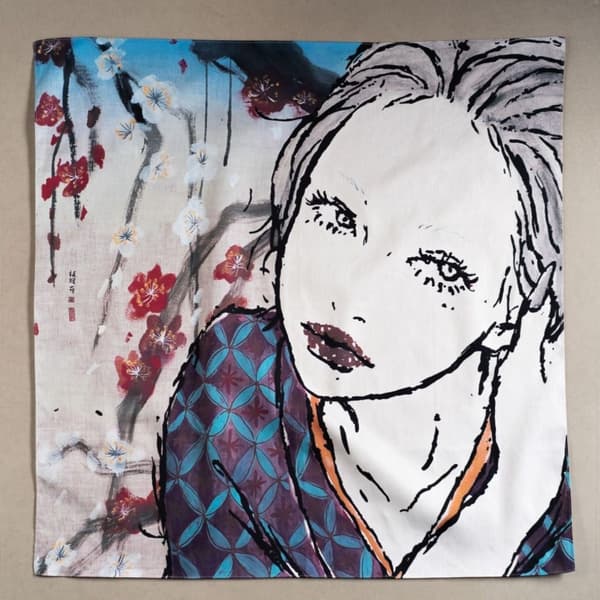 Furoshiki wrapping cloth – itabamoe collaboration with HOLOLI