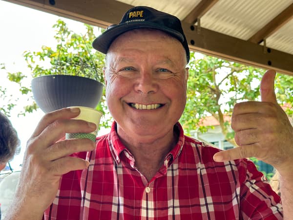 精心培育的科纳咖啡豆