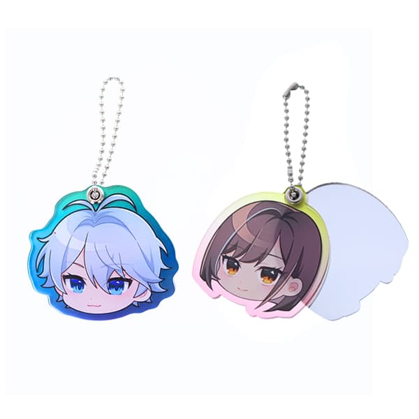 亚克力异形滑盖镜钥匙扣