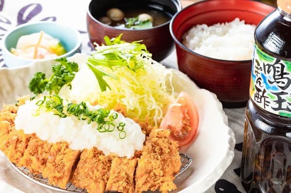 Fujizakura pork grated daikon tonkatsu set meal