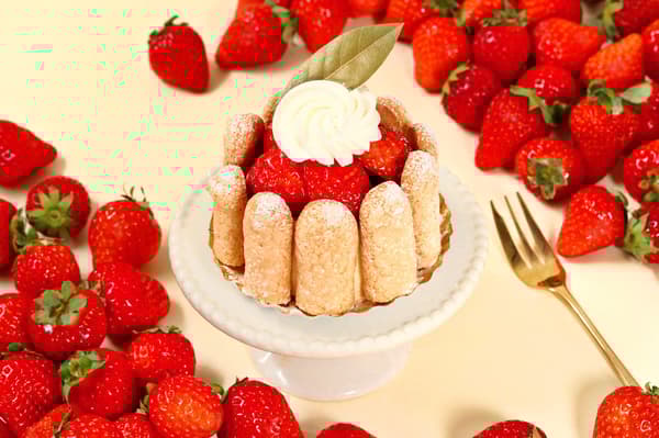 Strawberry Charlotte detail