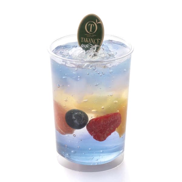 Hidangan penutup jeli Fruit Planet dari Shinjuku Takano