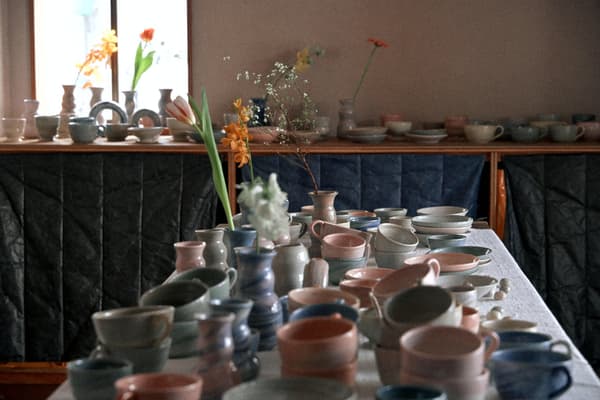 An exhibition of ceramics at C&C