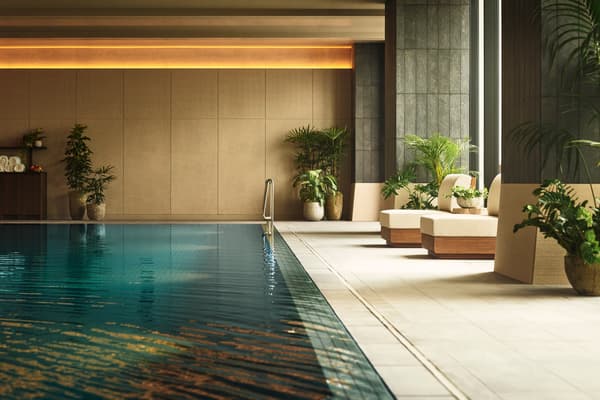 带室内游泳池的健康设施