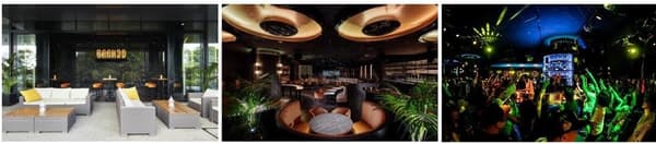 BANK30 restaurant exterior and interior