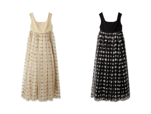 Embroidery Empire Dress – color variations