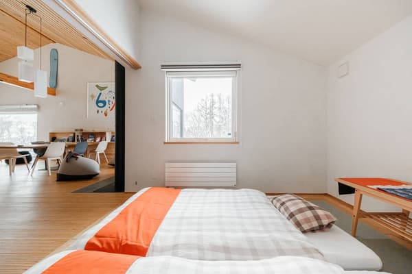 The Japanese-style room, which opens onto the main living space